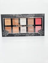 BEAUTY TREATS- RADIANT GLOW- 10 COLOR FACE PALETTE- 1PC
