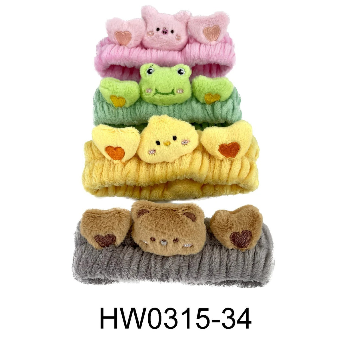 ANIMALS- SPA HEAD WRAPS-12PCS