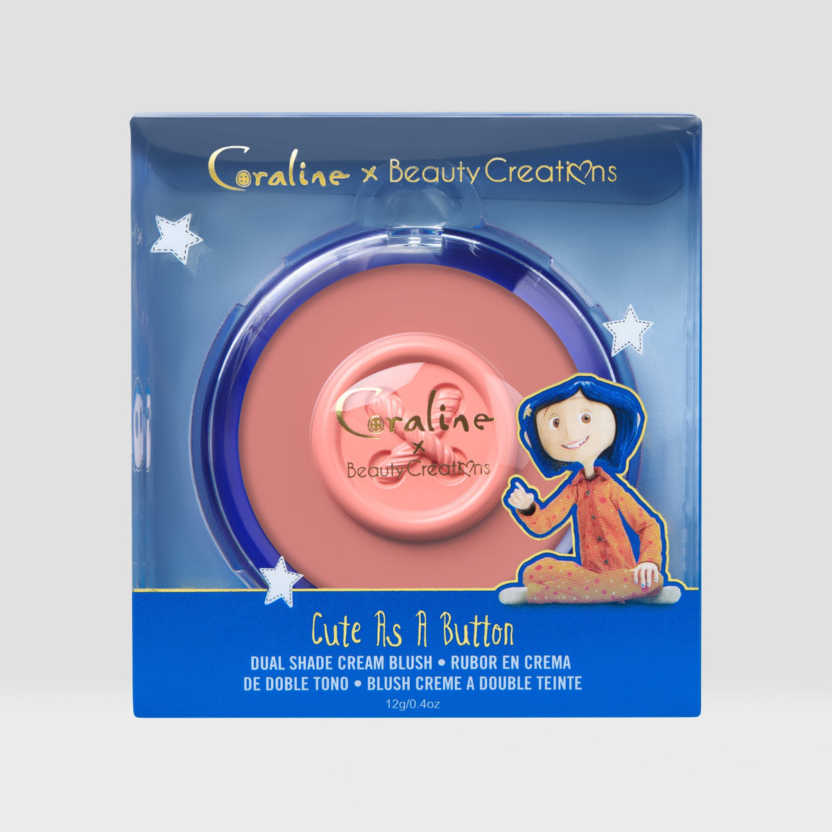 PRE-SALE  - BEAUTY CREATIONS X CORALINE - CUTE AS A BUTTON CREAM BLUSH - (1PC)
