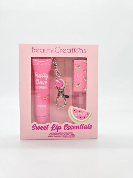BEAUTY CREATIONS- SWEET LIP ESSENTIALS SET-  LIP BALM AND LIP OIL- 1PC
