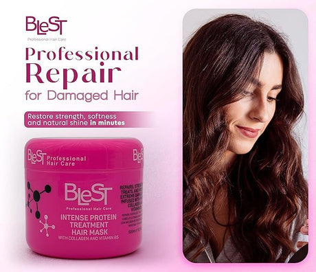 BLEST- INTENSE PROTEIN TREATMENT- HAIR MASK- 1PC