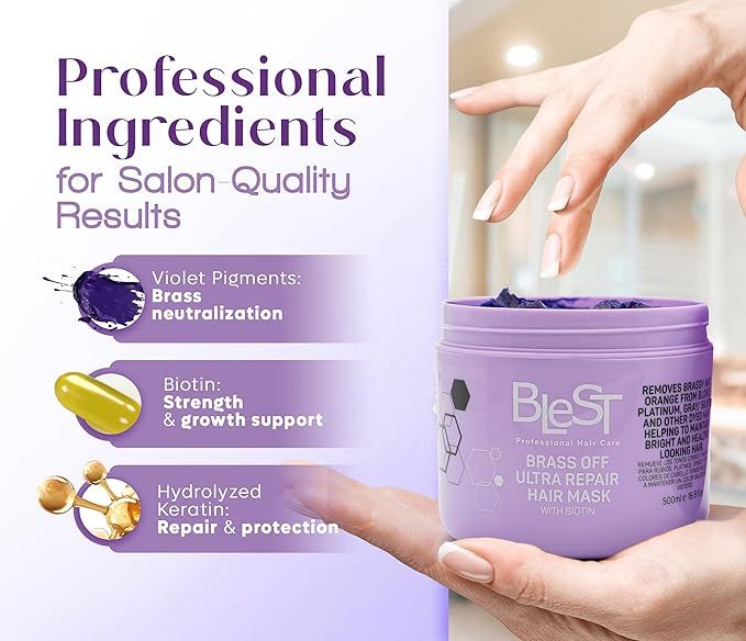 BLEST- BRASS OFF ULTRA REPAIR- HAIR MASK- 1PC