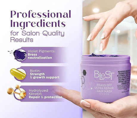 BLEST- BRASS OFF ULTRA REPAIR- MASQUE CHEVEUX - 1PC