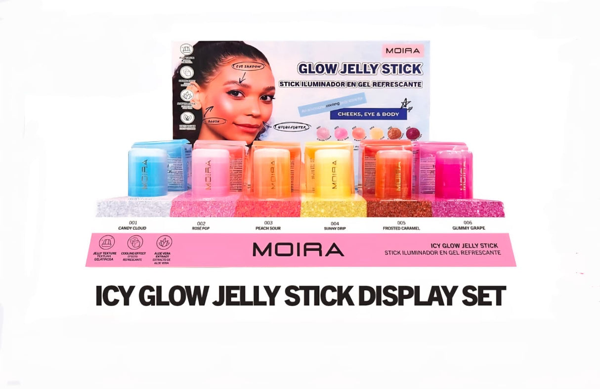 MOIRA- ICY GLOW- JELLY STICK- 18PCS DISPLAY