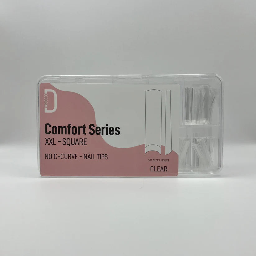 DECORI- COMFORT SERIES XXL SQUARE- NAIL TIPS- 1PC