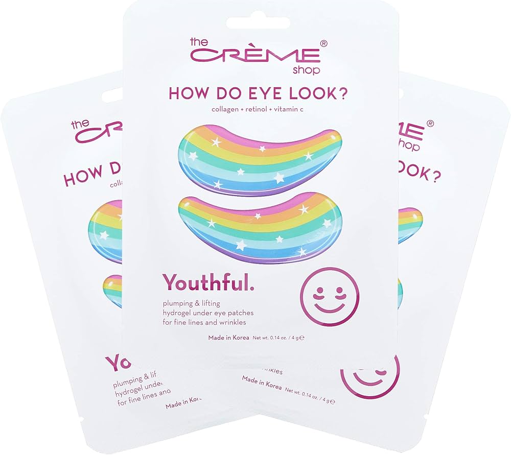 THE CREME SHOP- HOW DO EYE LOOK?- UNDER EYE PATCHES-6PCS PACK