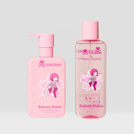 BEAUTY CREATIONS X TOKIDOKI- SAKURA DOLCE- BODY LOTION & MIST SET- 1PC