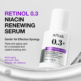 ANUA - NANO RETINOL 0.3% + NIACIN RENEWING SERUM - (1PC)