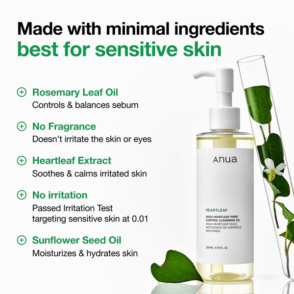 ANUA - HEARTLEAF PORE CONTROL CLEANSING OIL - (1PC)