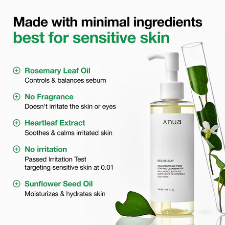ANUA - HEARTLEAF PORE CONTROL CLEANSING OIL - (1PC)