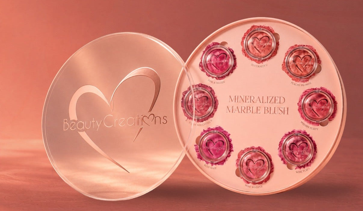 BEAUTY CREATIONS - MINERALIZED MARBLE BLUSH PR  (1PC)