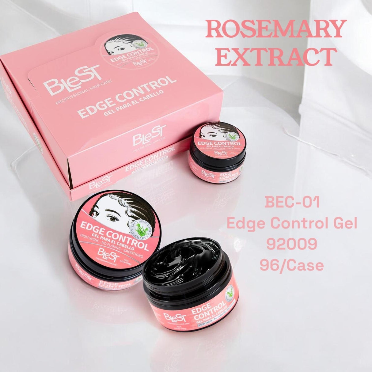 BLEST - EDGE CONTROL GEL PARA EL CABELLO -ROSEMARY (1PC)