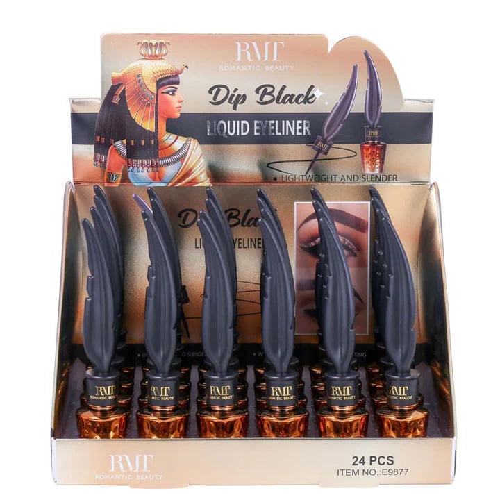 ROMANTIC BEAUTY- CLEOPATRA- DIP BLACK EYELINER- 24PCS