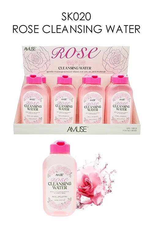 AMUSE- ROSE-CLEANSING WATER- 12PCS