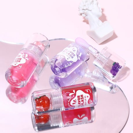 ROMANTIC BEAUTY - FLAVOR SPLASH FRUITY LIP OIL  (24PCS)