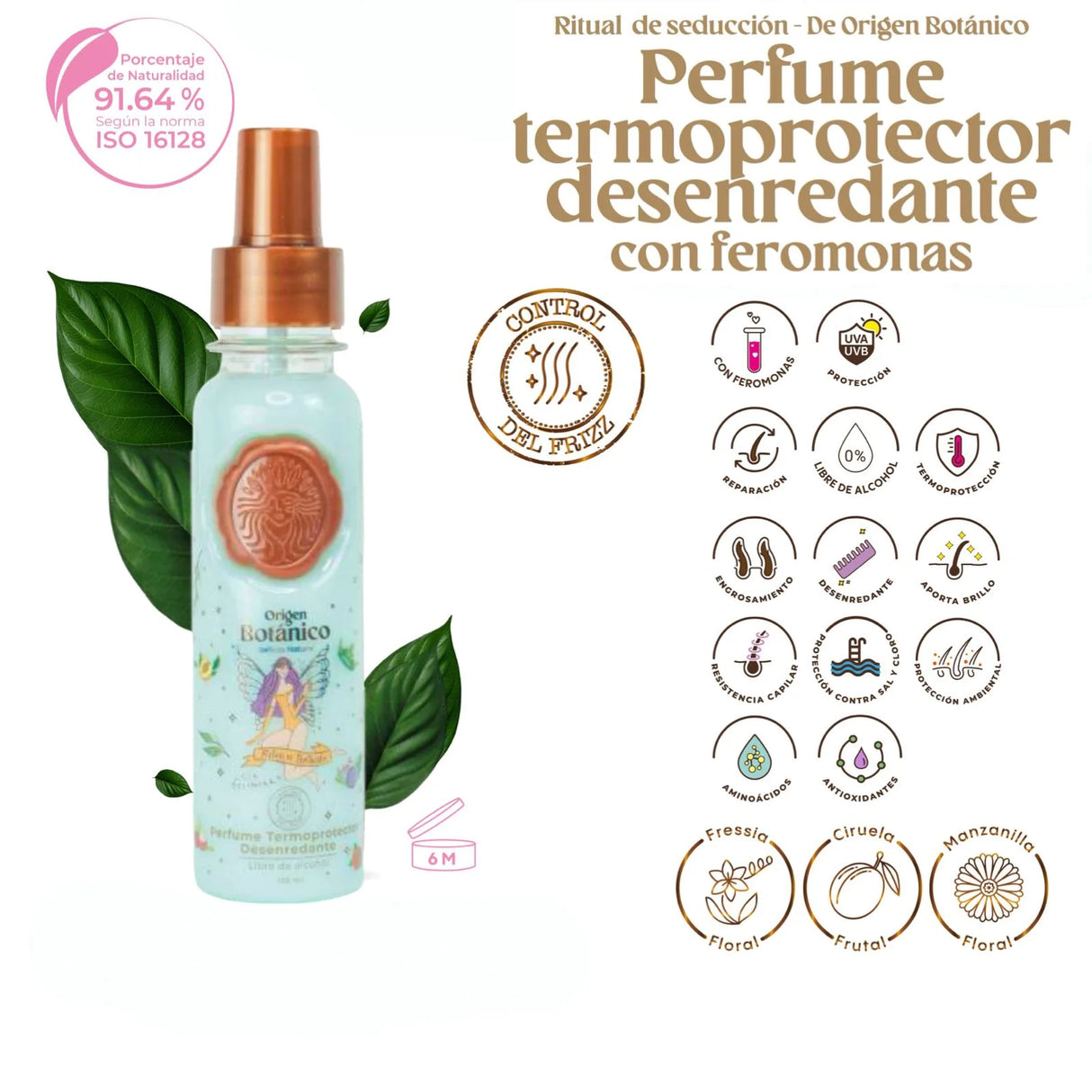 RITUAL BOTANICO- PERFUME TERMOPROTECTOR Y DESENREDANTE CON FEROMONAS- 1PC