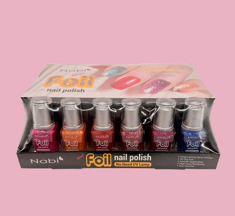 NABI- FOIL NAIL POLISH (DISPLAY 24PCS)