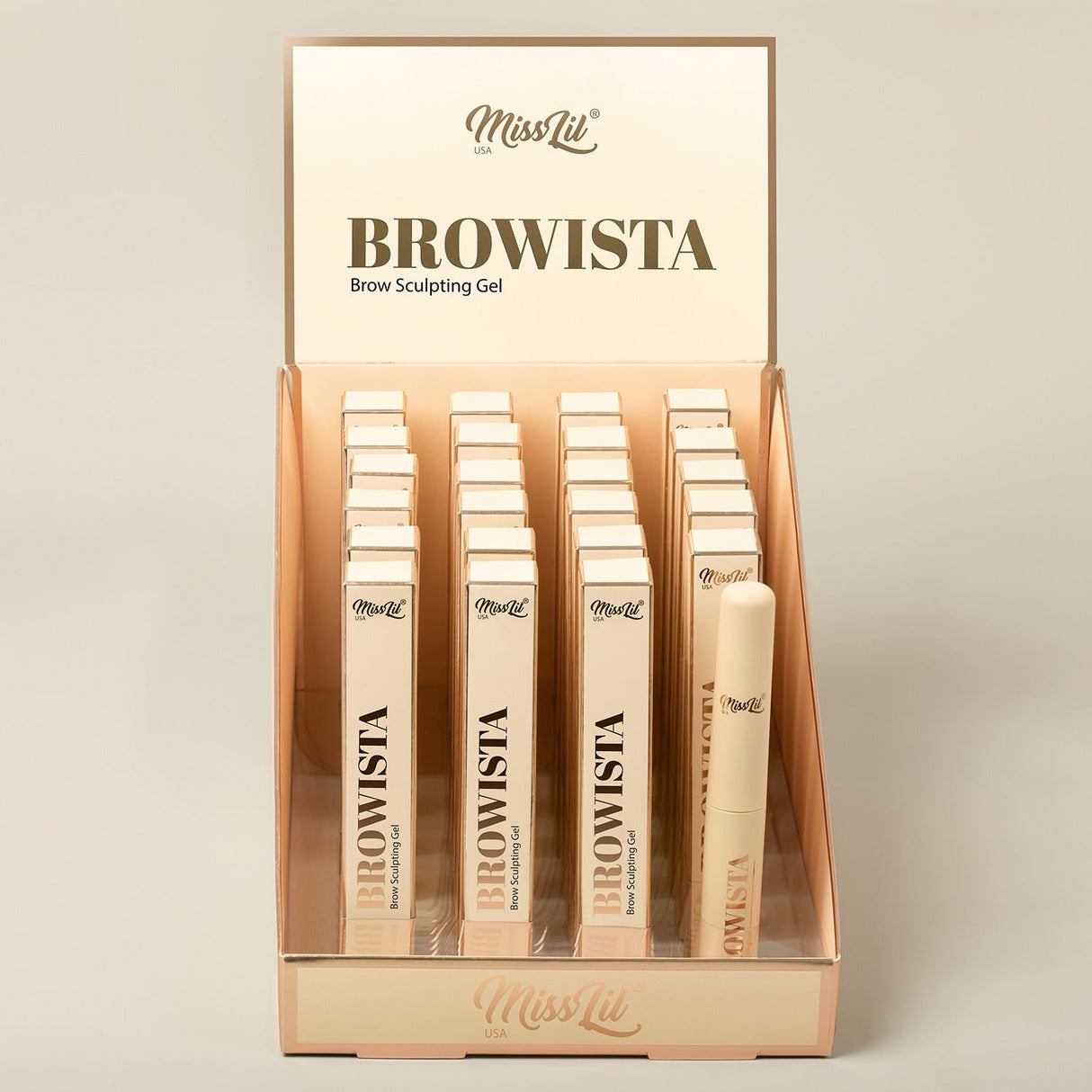 MISS LIL - BROWISTA - DISPLAY DE GEL PARA ESCULPIR CEJAS 23 UDS + 1 PROBADOR