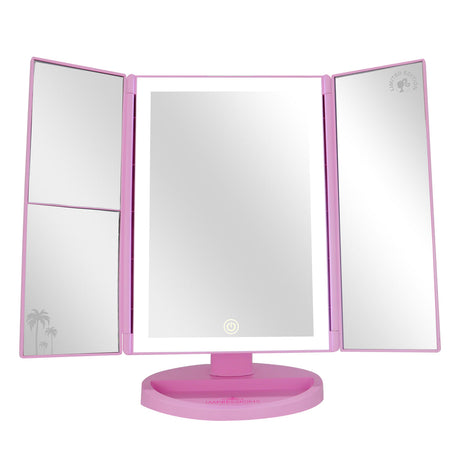 IMPRESSIONS VANITY - BARBIE™ TRIFOLD LED TRI-TONE MAKEUP MIRROR WITH MAGNIFICATION