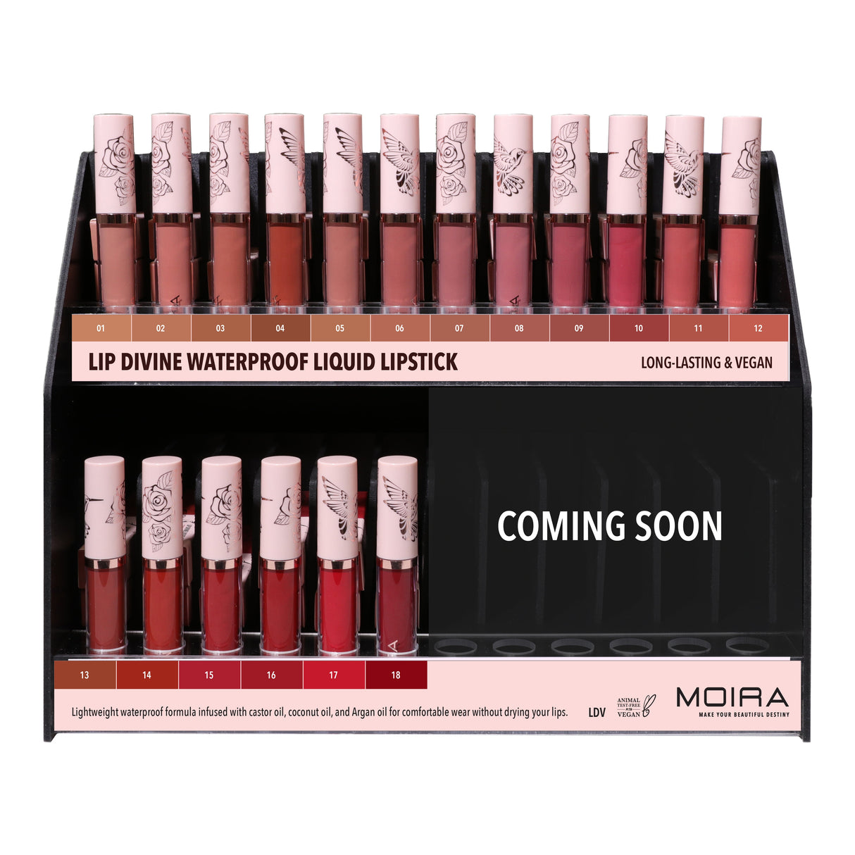 MOIRA - LIP DIVINE LIQUID LIPSTICK (NEW SHADES)