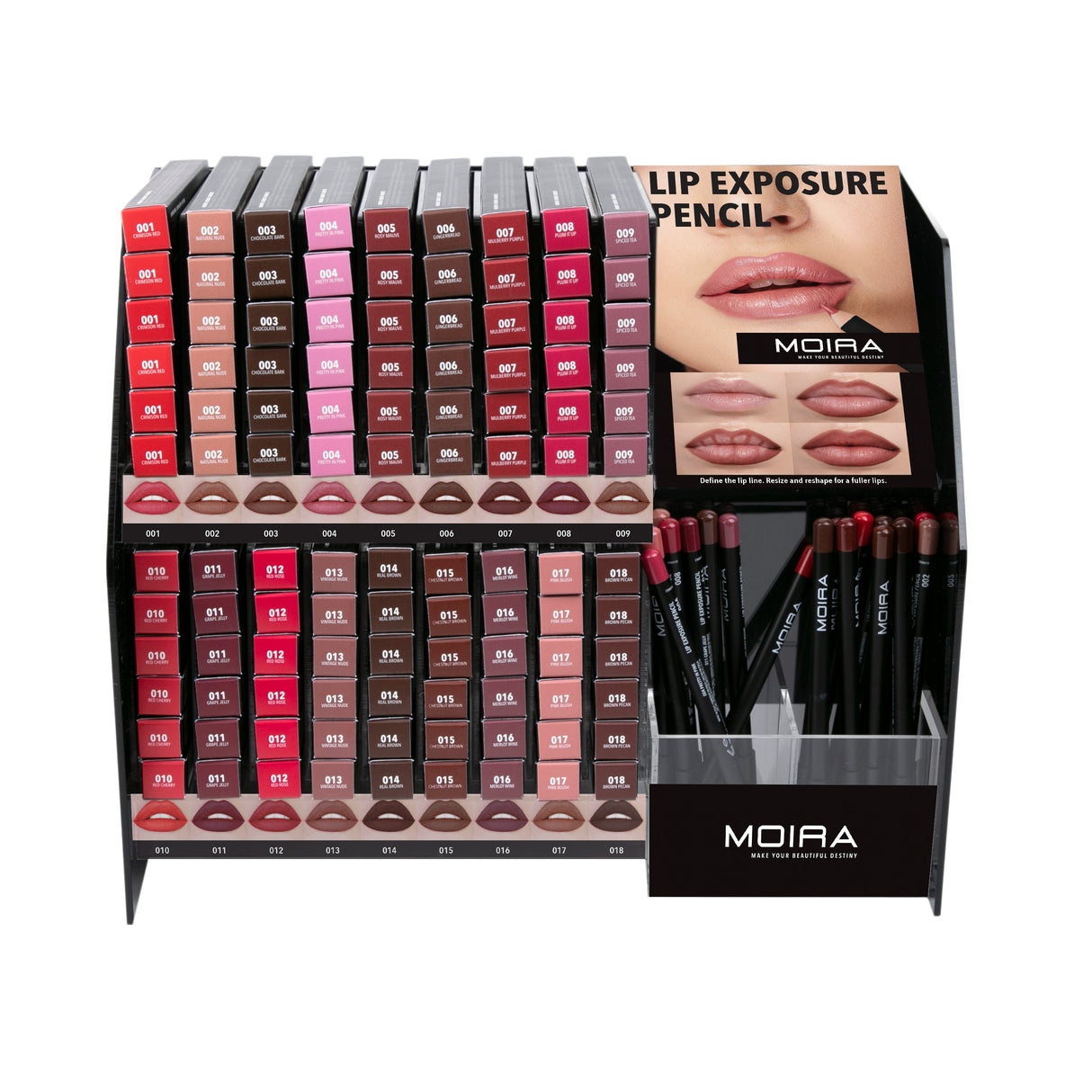 MOIRA - LIP EXPOSURE PENCIL-DISPLAY