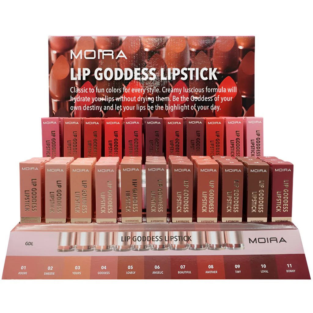 MOIRA - LIP GODDEDSS LIPSTICK - DISPLAY