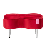 IMPRESSIONS VANITY - BOW STORAGE BENCH - RED (1PC)