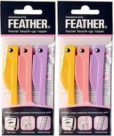 FEATHER -FACIAL TOUCH UP RAZOR -BOX 12PCS