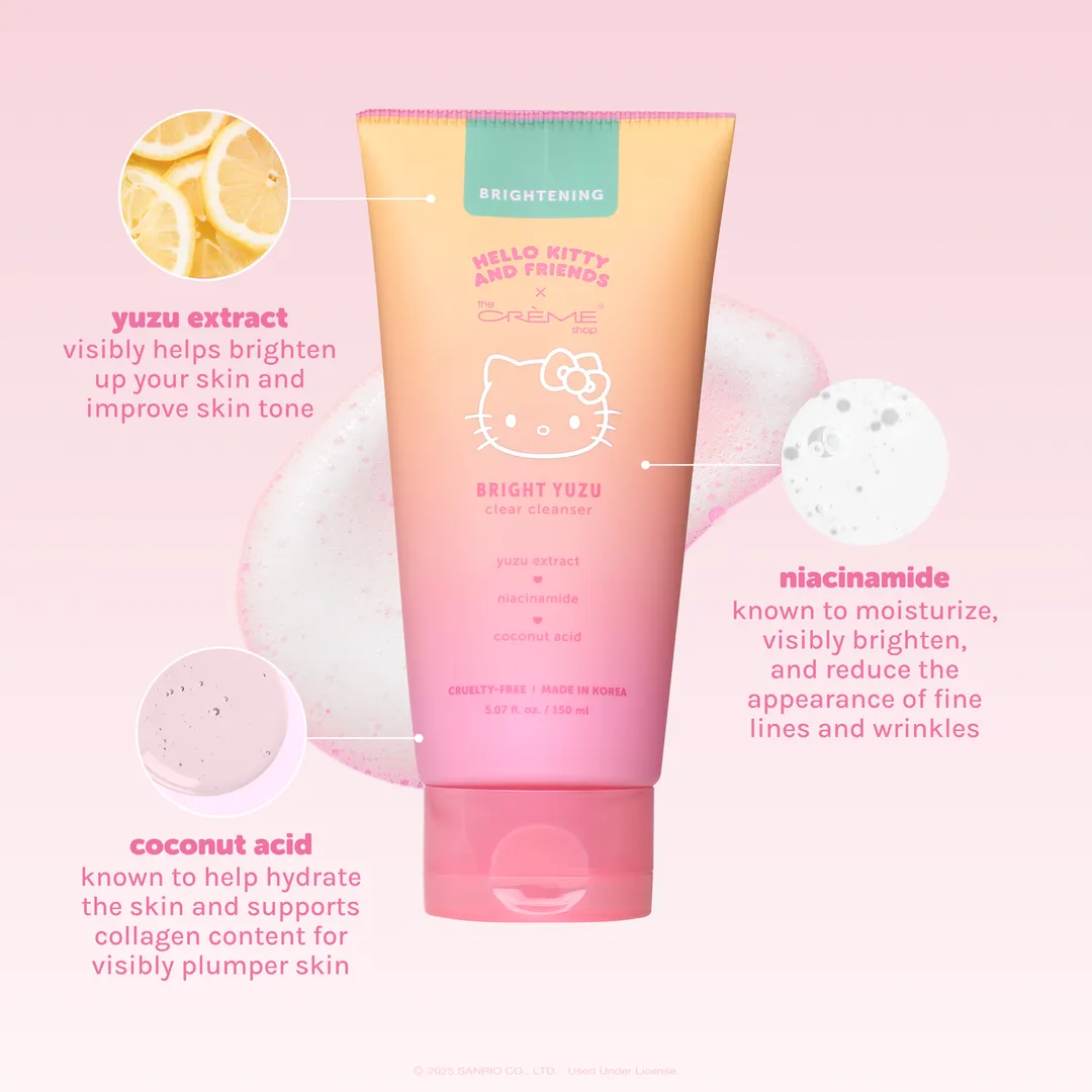 HELLO KITTY AND FRIENDS X THE CRÉME SHOP - BRIGHT YUZU CLEAR CLEANSER (1PC)