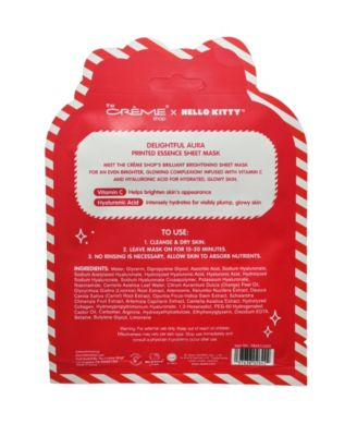 THE CRÉME SHOP X HELLO KITTY - DELIGHTFUL AURA - PRINTED ESSENCE - SHEET MASK - 5PCS/PACK