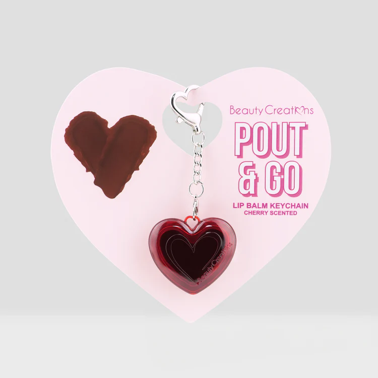 BEAUTY CREATIONS - POUT & GO LIP BALM KEYCHAIN - BOX WITH (6PCS)