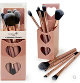 SIMPLY BELLA - MAKEUP BRUSH SET WITH ACRYLIC CASE - (3SET)(EACH COLOR)