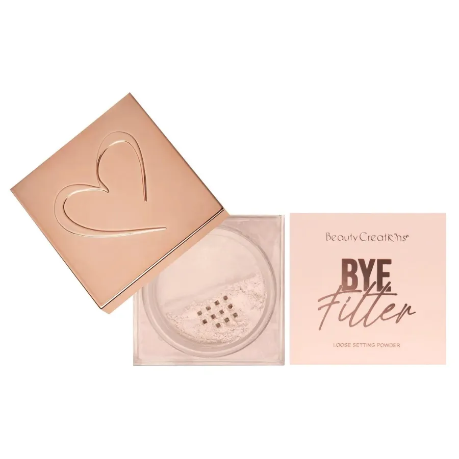 BEAUTY CREATIONS- BYE FILTER-  SETTING POWDER + PUFF SET - 1(PC)