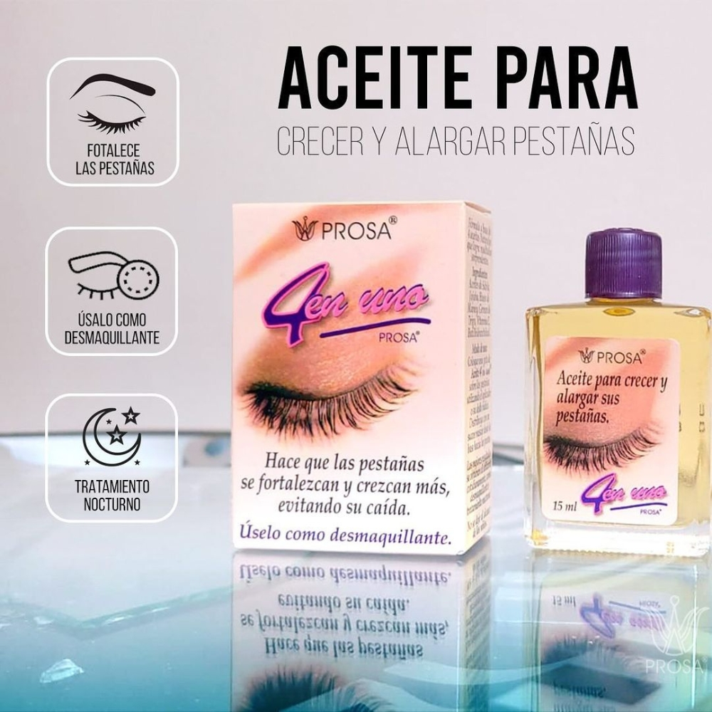PROSA - OIL TO GROW AND LENGTHEN EYELASHES (3PCS)
