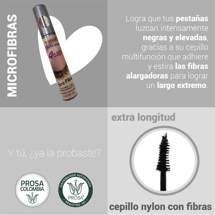 PROSA - MICRO FIBERS MASCARA (6PCS)