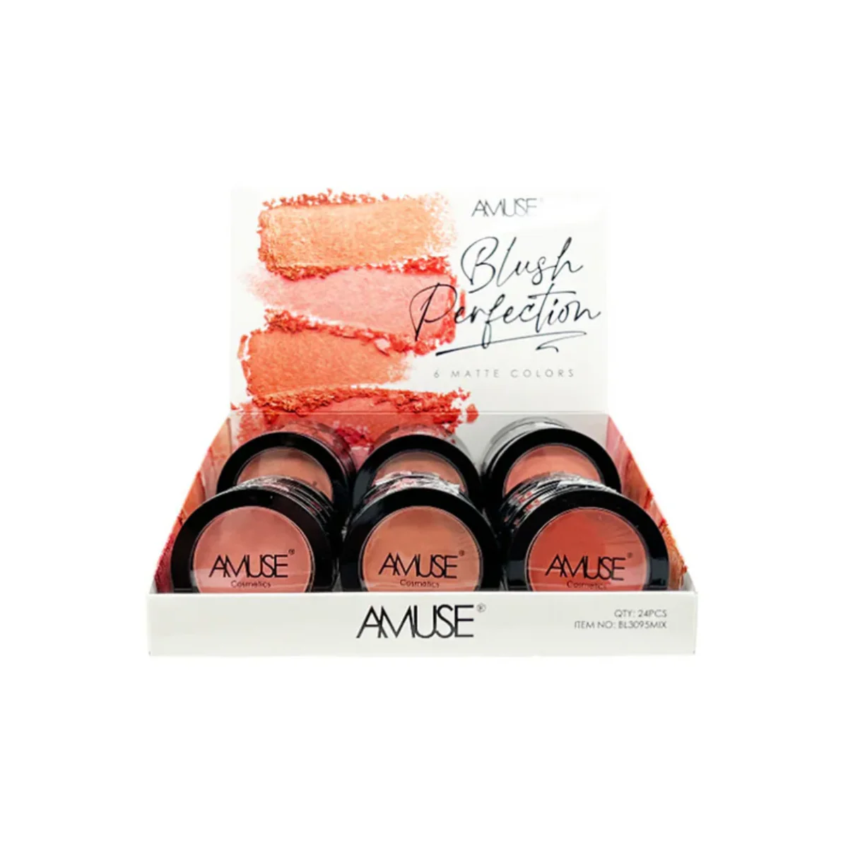 AMUSE - BLUSH PERFECTION 6 MATTE COLORS - DISPLAY (24PCS)