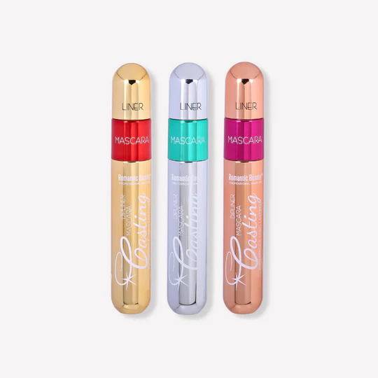 ROMATIC BEAUTY - 2 IN 1 DIPLINER MASCARA - WATERPROOF LONG LASTING - DISPLAY (24PCS)