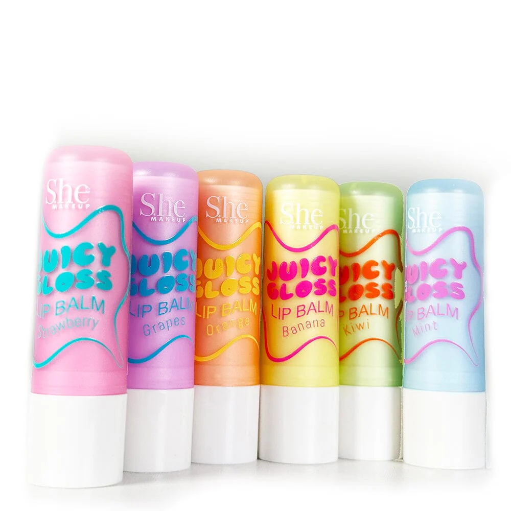 S.HE MAKEUP - JUICY GLOSS - LIP BALM  (36PCS)