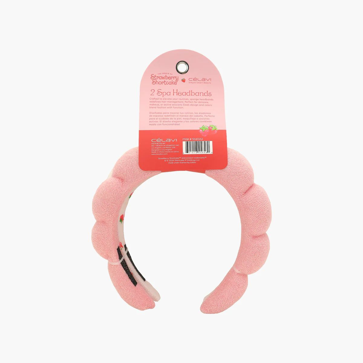 CÉLAVI X STRAWBERRY SHORTCAKE -  2 SPA HEADBANDS - (1PC)