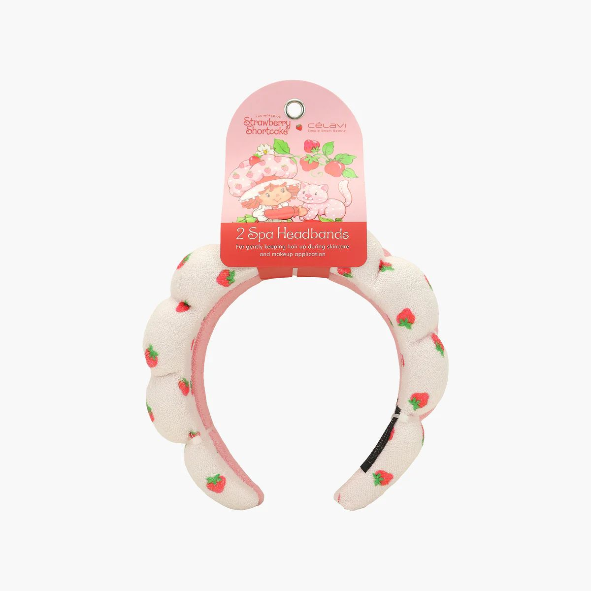 CÉLAVI X STRAWBERRY SHORTCAKE -  2 SPA HEADBANDS - (1PC)