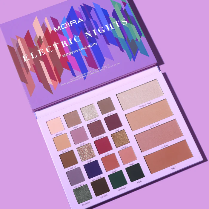 MOIRA - ELECTRIC NIGHTS DESTINY EYE & FACE PALETTE - (1PC)