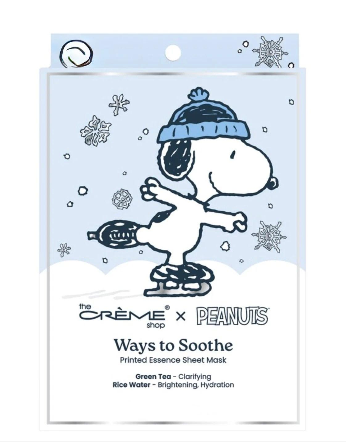 THE CREME SHOP X PEANUTS - WAY TO SOOTHE - PRINTED ESSENCE SHEET MASK - PACK (6PC)