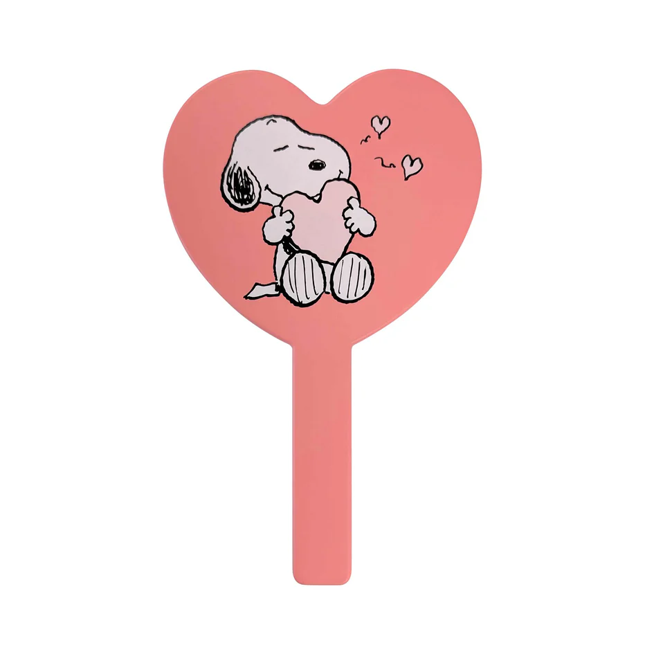 IMPRESSIONS VANITY - PEANUTS SNOOPY  -  HEART HANDHELD MIRROR - (1PC)