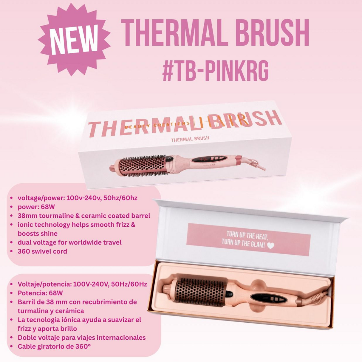 BEAUTY CREATIONS - THERMAL BRUSHES - (1PC)