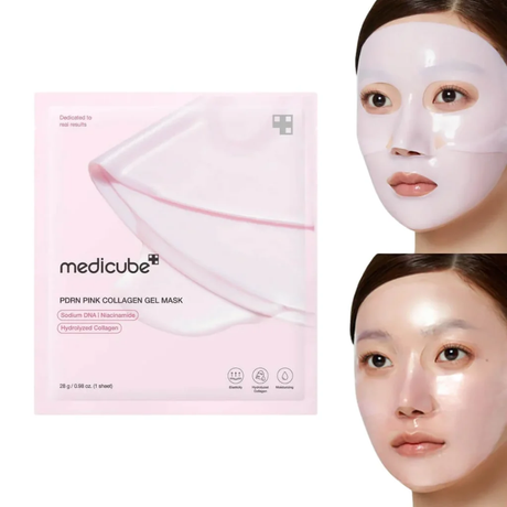MEDICUBE - PDRN PINK COLLAGEN GEL MASK - 1 PACK/PC (4SHEETS)