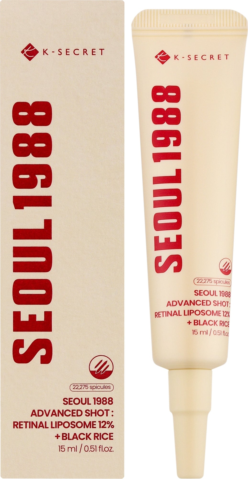 K-SECRET - SEOUL 1988 ADVANCED SHOT RETINAL LIPOSOME 12% + BLACK RICE - (1PC)
