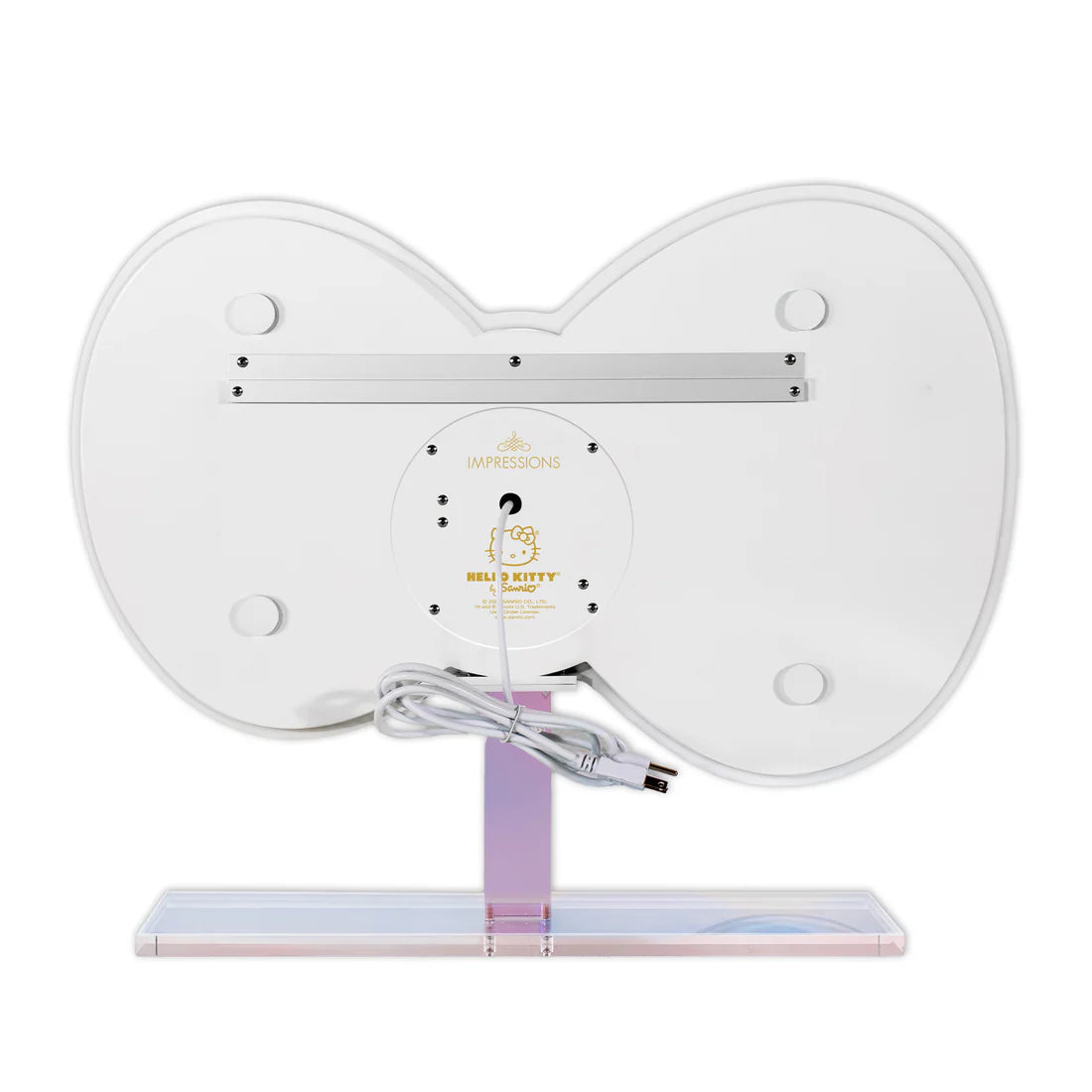 IMPRESSIONS VANITY- Espejo de pared con lazo RGB de Hello Kitty con base desmontable- 1 pieza