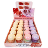 SIMPLY BELLA- MUSHROOM JELLY- LIP GLOSS- 24PCS