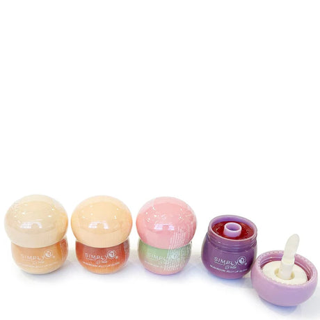 SIMPLY BELLA- MUSHROOM JELLY- LIP GLOSS- 24PCS