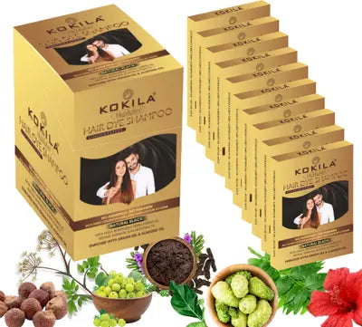 KOKILA- HAIR DYE SHAMPOO-10PCS BOX